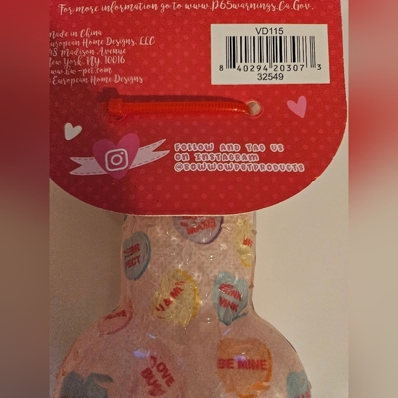 European Home Designs Squeaky Bone Dog Toy Rose Scented - Picture 13 of 16